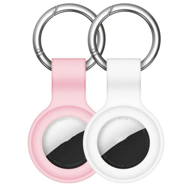 2Pcs AirTags 360° Full Protection Case, Easy Installation