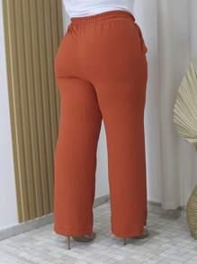 Duna Plus Size Trousers - Camel - Ver 3