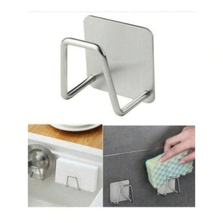 Stainless Steel Sponge Holder For Kitchen Sink - Xám - Xem 1