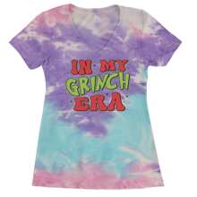 In My Gr-Nch Era Jolly Merry Christmas Ladies V-Neck T-Shirt - Light pink - View 8