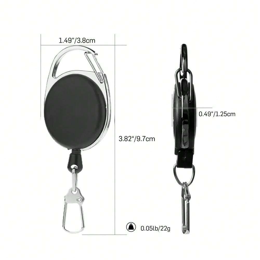 Fly Fishing Retractor Tools Extractor Keeper Retractable Key Chain Reel