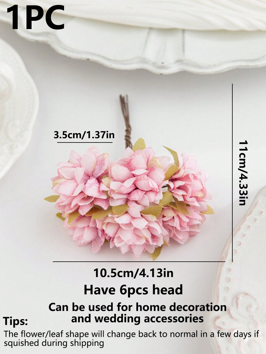 1PC(6PCS Head) Artificial Carnations Flowers MINI Letter, Bouquet DIY