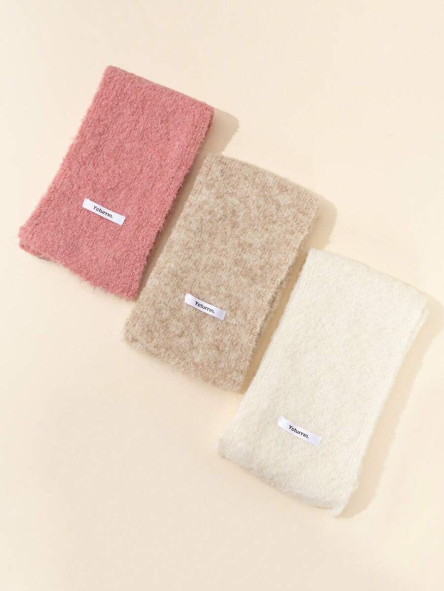 1pc Fashionable & Minimalist Kids Knitted Scarf, Versatile Neck Warmer