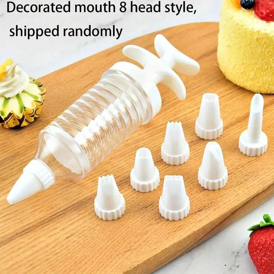 1pc Plastic HandPressing Cake Decorating Icing Piping Tool Cookie