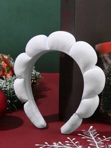 1 Băng đô thiết kế hình đám mây tối giản trơn cho phụ nữ, màu sắc Giáng sinh thích hợp để trang trí ngày lễ, món quà tuyệt vời - Nhiều màu - Xem 7