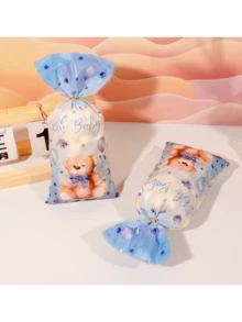 50 Túi kẹo in hình gấu bông, Túi đựng tiệc cưới, Túi đựng quà tiệc sinh nhật, Túi đựng kẹo bánh quy ăn nhẹ OPP Túi phẳng - Nhiều màu - Xem 10