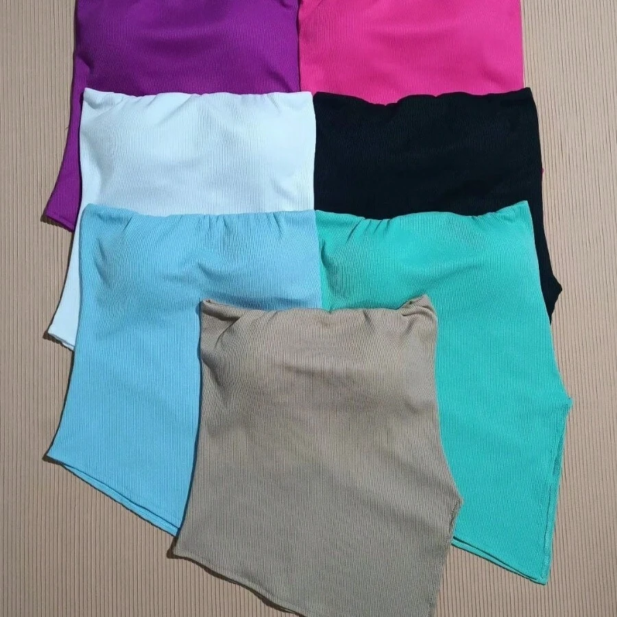 Women's Strapless Blouse With Asymmetrical Cup - 白色 - 查看 1