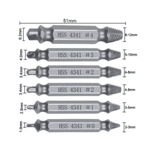 Bộ 6 dụng cụ khoan tháo vít bị hỏng, dụng cụ tháo vít bị gãy, dụng cụ tháo bu lông, dụng cụ tháo gỡ dễ dàng - Một kích thước phù hợp với tất cả - Xem 8