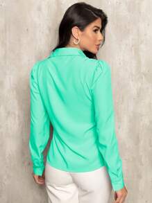 Women's Shirt - 綠色 - 查看 2