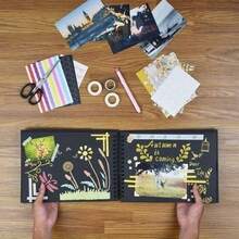1 cuốn Album ảnh Scrapbook, Sổ lưu niệm DIY cho gia đình, Album sổ lưu niệm bìa cứng, Album sổ lưu niệm giấy Kraft, Thích hợp cho sổ lưu niệm đám cưới, Album kỷ niệm ngày cưới, Kỷ niệm tốt nghiệp, Giấy thủ công DIY, Quà tặng Giáng sinh, Quà tặng Lễ Tạ ơn & Năm mới, Quà tặng tiệc - Nhiều màu - Xem 5