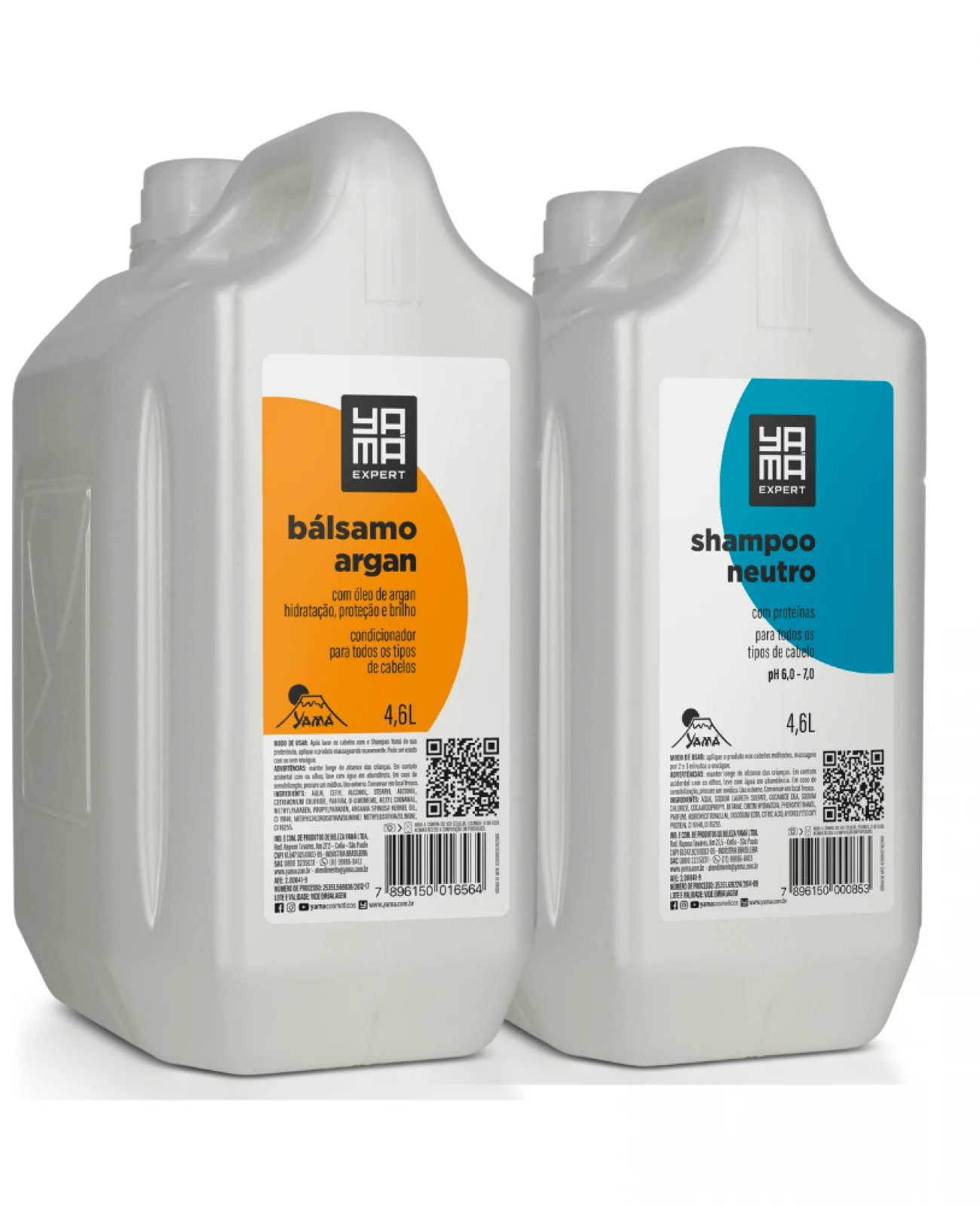 Neutral Shampoo Kit With Proteins 4.6L And Argan Balm 4.6L Yamá - 白色 - 查看 1