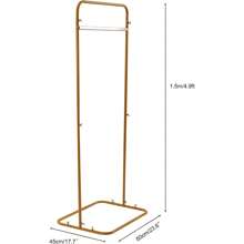 SHZICMY Wedding Easel Stand For Sign Poster Display Stand, 59" Backdrop Stand Arches Frame Kit For Welcome Sign Guest List Directory Stand Table Menu Display Holder - Gold - View 5
