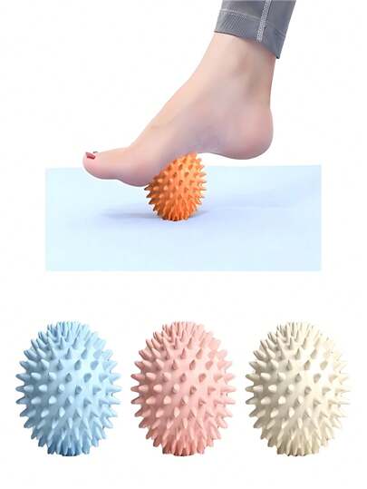 1 peça bola de massagem esportiva, massageador de liberação miofascial, rolo pontiagudo para recuperação muscular de pontos-gatilho em tecidos profundos, alívio da dor, escola, volta às aulas, viagem, itens essenciais para viagem, itens essenciais para casa, spa, ferramenta de massagem, massagem, massageador, spa