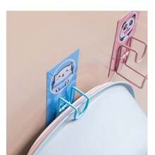 1 件装浴室厨房多功能挂式面盆挂钩，卡通粘性挂钩无钻孔痕迹，颜色随机 - 彩色 - 查看 11