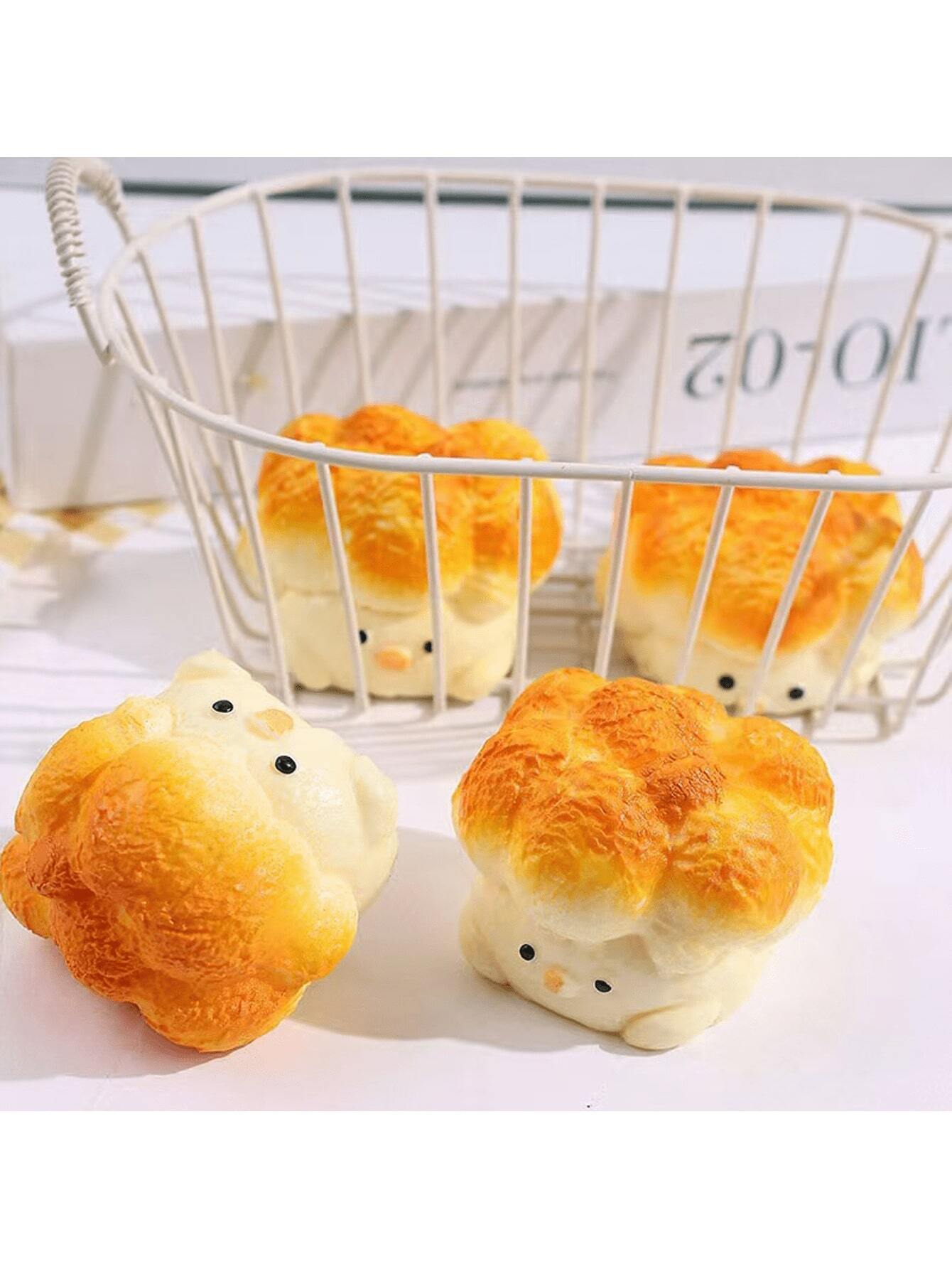 Trending Cute Popcorn & Chicken Squeeze Toy, Soft Gel AntiStress Ball