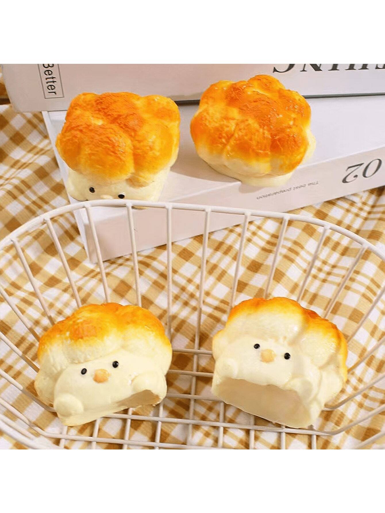 Trending Cute Popcorn & Chicken Squeeze Toy, Soft Gel AntiStress Ball