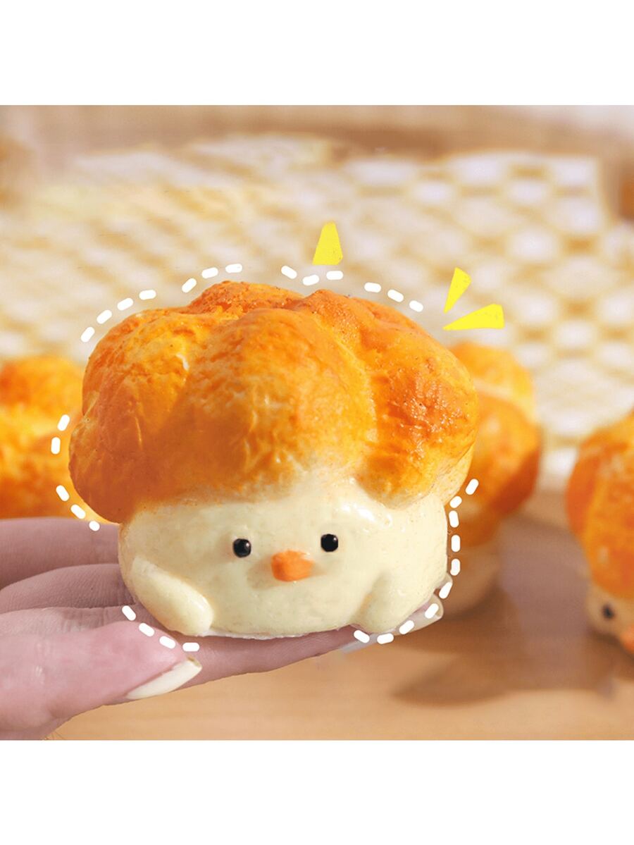 Trending Cute Popcorn & Chicken Squeeze Toy, Soft Gel AntiStress Ball