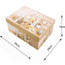 10-Piece Style Gift Packaging Box Storage Box Santa Claus Elk Snowflake Bell Hat Socks Gift Box
