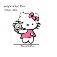 Sanrio 1pc/5pcs Anime Kawaii Enamel Pin Badge For Men, Backpack Accessories Merchandise Gifts Dress Accessories Pin For Clothes Bag Charm Backpack For School