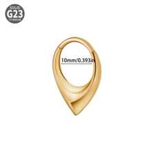 1Pc 16G G23 Titanium Septum Hingle Ring Nose Rings Hoop Septum Clicker Segment Ring Piercing Jewelry Rhombus Water Drop Cartilage Tragus Rook Ear Lobe Piercing Jewelry For Women Men - Three-dimensional Water Drop Nose Ring - View 15