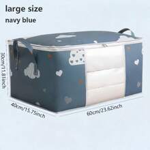 Bolsa de almacenamiento de manta portátil de gran capacidad con ventana de visualización, caja de almacenamiento de ropa para organización del hogar, utilizada para mantas, juguetes, ropa, sombreros, almacenamiento de zapatos. Decoración, decoración, regalo de Acción de Gracias, dormitorio, organizador, organizador, almacenamiento del hogar, camiseta blanca para mujer, pantalones negros para mujer, ropa de invierno para señoras, vestido, ropa de invierno para señoras, vestidos elegantes para mujer, camisa blanca para señoras, manga larga, mono blanco para mujer, vestidos de primavera para mujer, atuendos de primavera para mujer, primavera, ropa de primavera, minimalista, blusas de verano