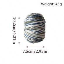 1 件 5 层彩虹纱线，45 克，DIY 手工编织，适用于包包、围巾、帽子、毛衣、玩偶 - 彩色 - 查看 3