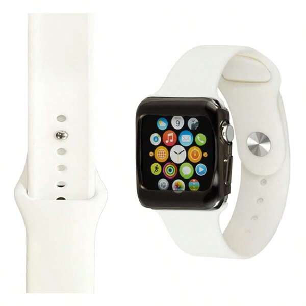 Durable Silicone Strap For Apple Watch Series (42 Mm / 44 Mm / 45 Mm / 49 Mm) And (38 Mm / 40 Mm / 41 Mm)