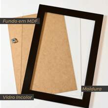 A4 Frame 21x30cm With Glass Certified Photography Printing - 黑色 - 查看 3