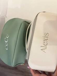 Kosmetyczka z haftem na zamówienie, kosmetyczka z zamkiem błyskawicznym i dużym otworem, kosmetyczka wielokrotnego użytku, zestaw do pielęgnacji skóry, pudełko do pakowania kosmetyczek, niezbędne rzeczy w podróży, niezbędne rzeczy na rejs, niezbędne rzeczy do akademika, prezenty dla druhen ślubnych, prezenty dla matek, prezenty urodzinowe, prezenty dla przyjaciół i nauczycieli, dekoracja domu, list do łazienki, salonu, uniwersalny, miejski relaks