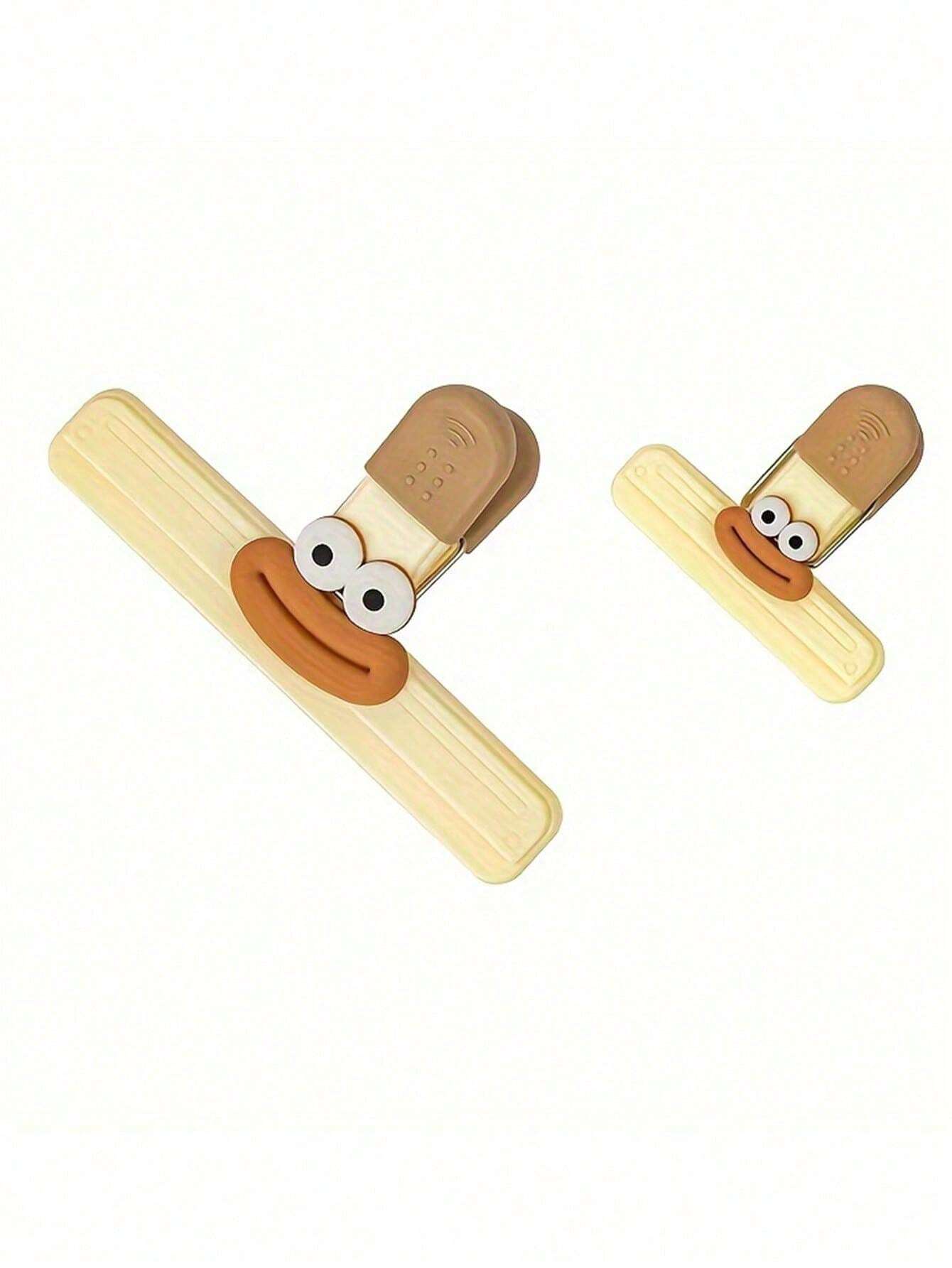 2 Chip Bag Clips, Plastic Bag Clips For Chip Food Storage, Cute Heavy
