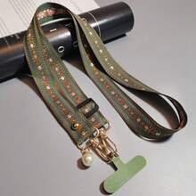 1 件/套花卉手机挂绳，可调节时尚项链绳，适合女士，带珍珠吊坠 - 碎花頸繩 - 查看 11