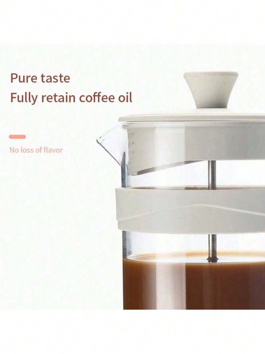 Portable Manual French Presses Pot Coffee Maker Hand Filter Pot Glass