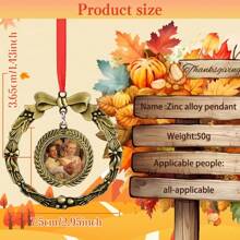 Custom Personalised Photo Charms, Double Sided Custom Vintage Charms With High Definition Images, Suitable For Christmas Tree Decorations, Car Mirrors And Home Decorations, Also Can Be Used As Christmas Thanksgiving And Other Holiday Gift Goodies.