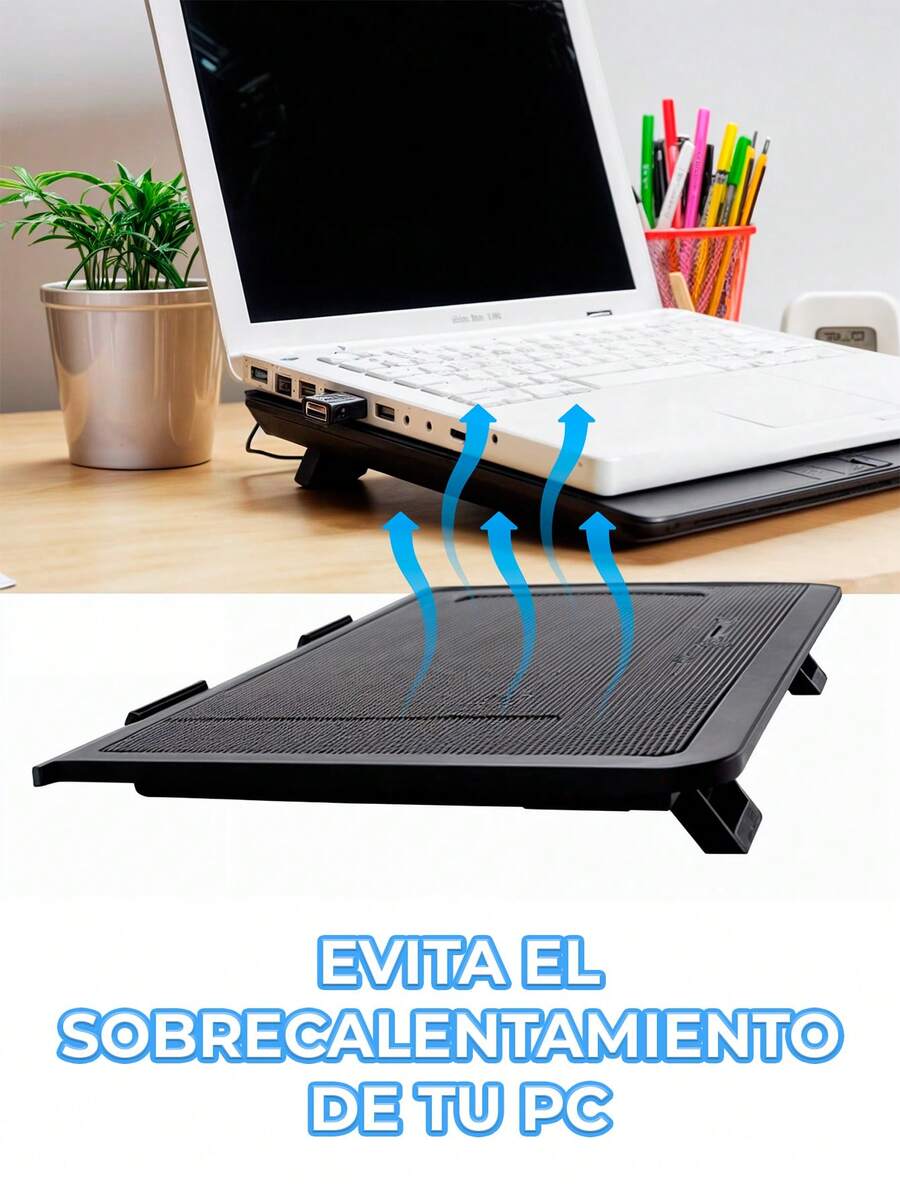 Fan Stand Base Cooling Fan For Laptop - Black - View 1