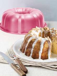 DeTODO Molde para Hornear Rosca Antiadherente Pasteles Panque Pan - Rosa - Ver 3