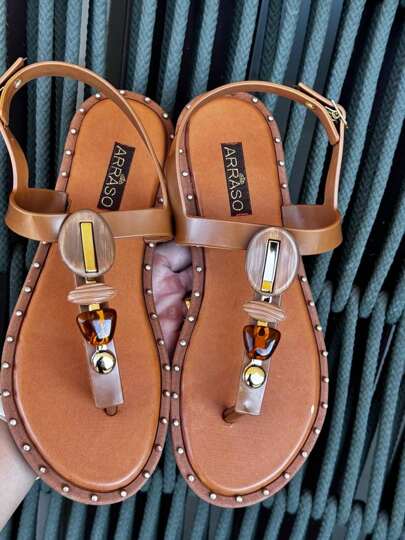 Sandália Feminina Rasteira Confortável Papete