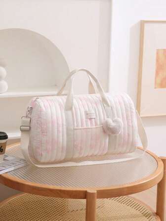 1pc Large Capacity Retro Maternity Diaper Bag, Can Be Hung On Stroller