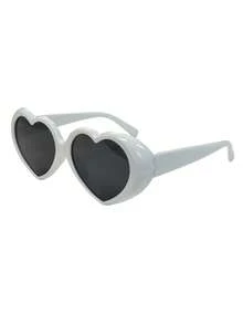 New Peach Heart Children's Sunglasses, For European And American Party Aliens, Children's Fashion - trắng - Xem 1