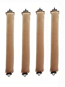 Set de 4 piezas de herramientas para peinado, rodillos rizadores sin calor, prácticos, herramientas para rizar el cabello, rizadores de scrunchie, herramientas para peinado mientras duermes, rizadores de espuma para mujeres, rodillos para el cabello, rizos sin calor, rizador de cabello, productos y accesorios para el cabello para peluquería, salón de belleza, artículos esenciales de viaje, de vuelta a la escuela, artículos esenciales de viaje y vacaciones, accesorios para el cabello para mujeres - Caqui - Ver 7
