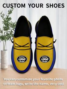 1 Pair Los Angeles Baseball Name Custom Loafer Shoes, Personalized Name Loafer Shoes, Custom Name Thick Sole Loafers Of E-TPU, Personalized Loafer Shoes, Name Loafers, Personalized Loafer Shoes For Women And Men, Unique Loafer Shoes, Christmas Gift For Mom/Dad/Her/Him/Girlfriend/Boyfriend/Wife/Husband/Friend. - Black - View 4