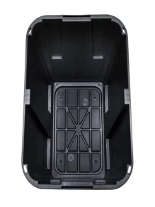 Pack 2 Cajas De Almacenaje Organizadora Con Tapa 45 L. mudanza - Amarillo Mostaza - Ver 2