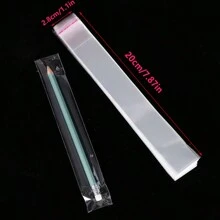 100 stuks/200 stuks Transparante Geschenkzakken, Zelfklevende Zakken, Afsluitbare Zakken Voor Verpakking En Opslag Van Kantoorbenodigdheden, Potloden, Linialen, Tandenborstels, Rietjes, Eetstokjes, Lepels, Gemakkelijk Mee Te Nemen, Geschikt Voor Bruiloft, Verjaardagsfeestje, Sieraden DIY Accessoires, En Kantoorbenodigdheden Pen Cadeau, Ketting, Armband Verpakking, Dunne OPP Zelfklevende Zakken, Glazen Sieraden Ketting Verpakking Zakken, Afsluitbare Zakken, Kersen Geschenkzakken, Strik Kant Geschenkzakken, Souvenirs, Verjaardag, Bruid, Bruiloft