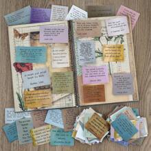 60/120 Pieces Retro Bible Verse Stickers Inspirational Christian Vintage Journaling Stickers Typewriter Font Quotes Bible Study Supplies For Water Bottle Laptop Scrapbooking Decals