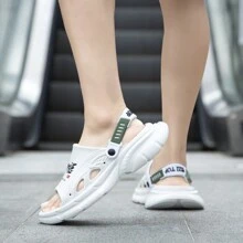 New Summer Men's Casual Indoor/Outdoor Thick-Sole Slide Sandals, For Beach