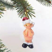 1pc Christmas Pendant New Acrylic Naughty Santa Claus Christmas Tree Pendant Santa Claus Christmas Tree Pendant Gift American Character Decoration Gift,Christmas,Naughty Christmas,Christmas Character