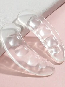 1 Đôi Dép Sandal Trong Suốt Mềm Chống Trượt Tự Dính Chống Trượt Giày Cao Gót Nửa Cỡ Đế Trong Bàn Chân - Trong sáng - Xem 5