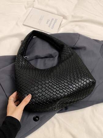 Casual Minimalistisk Stor kapacitet Lätt och mångsidig axelväska för kvinnor under armarna