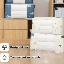 Bolsa de almacenamiento de manta portátil de gran capacidad con ventana de visualización, caja de almacenamiento de ropa para organización del hogar, utilizada para mantas, juguetes, ropa, sombreros, almacenamiento de zapatos. Decoración, decoración, regalo de Acción de Gracias, dormitorio, organizador, organizador, almacenamiento del hogar, camiseta blanca para mujer, pantalones negros para mujer, ropa de invierno para señoras, vestido, ropa de invierno para señoras, vestidos elegantes para mujer, camisa blanca para señoras, manga larga, mono blanco para mujer, vestidos de primavera para mujer, atuendos de primavera para mujer, primavera, ropa de primavera, minimalista, blusas de verano