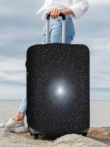 Custom Photo Luggage Cover & Tag, Personalize Pet Photo Logo Suitcase Covers, Customized Luggage Wrap Suitcase Protector, Honeymoon Gifts - Multicolor - View 8