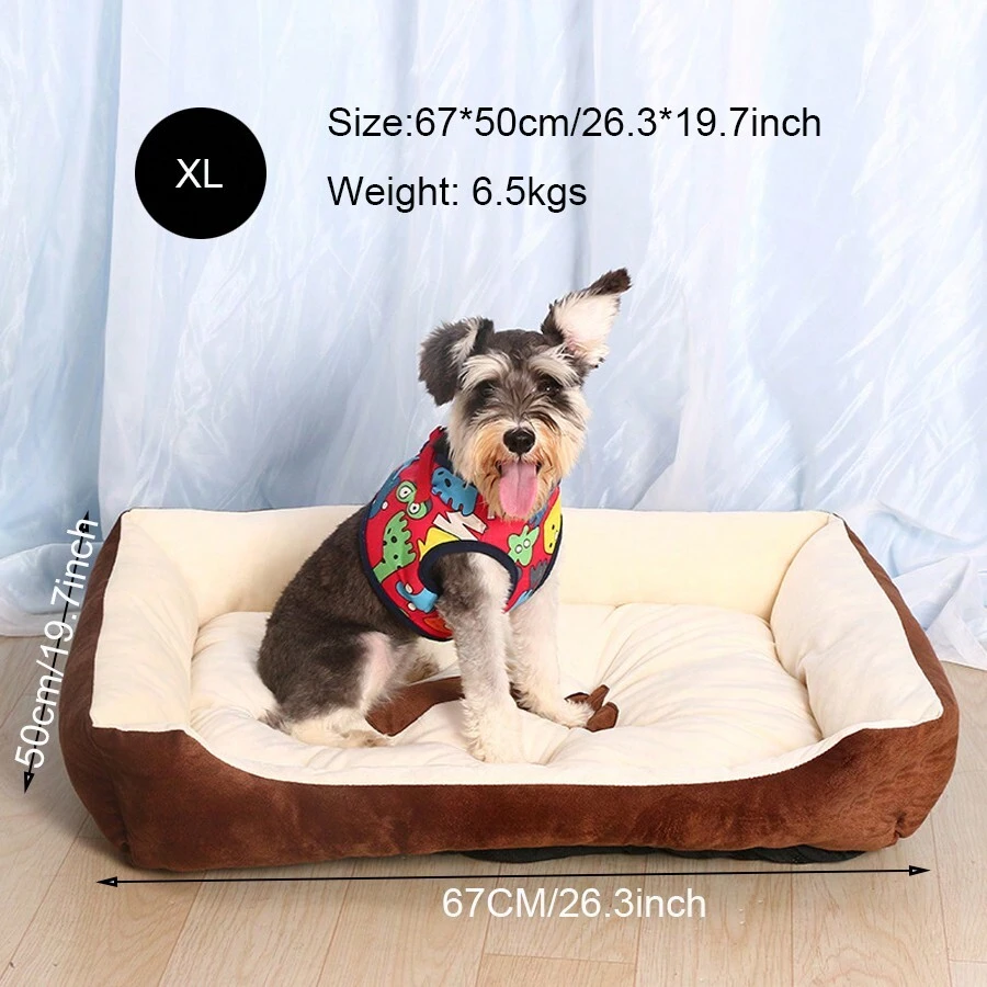 1pc Plush Dog/Cat Bed, Suitable For Small/Medium/Large Pets, 4 Season